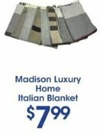 Price Rite Madison Luxury Home Italian Blanket offer