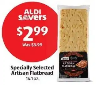 Aldi Specially Selected Artisan Flatbread 14.1 oz. offer