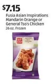 Aldi Fusia Asian Inspirations Mandarin Orange or General Tso's Chicken 26 oz. Frozen offer