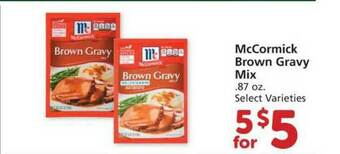 Albertsons Mccormick Brown Gravy Mix offer