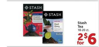 Albertsons Stash Tea offer