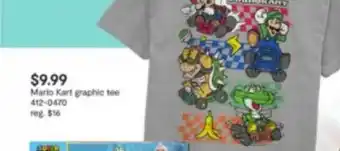 JC Penney Mario Kart Graphic Tee offer