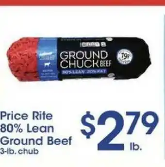 Price Rite 80% Lean Ground Beef offer