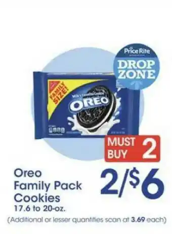 Price Rite Oreo Family Pack Cookies offer