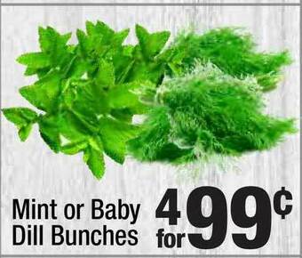 Super King Markets Mint Or Baby Dill Bunches offer