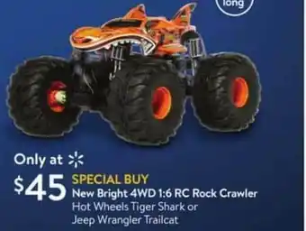 Walmart New Bright 4wd 1:6 Rc Rock Crawler offer
