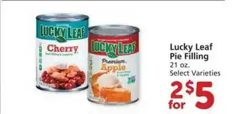 Albertsons Lucky Leaf Pie Filling offer