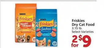 Albertsons Friskies Dry Cat Food offer