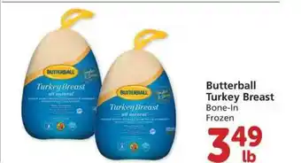 Albertsons Butterball Turkey Breast Bone-in Frozen offer