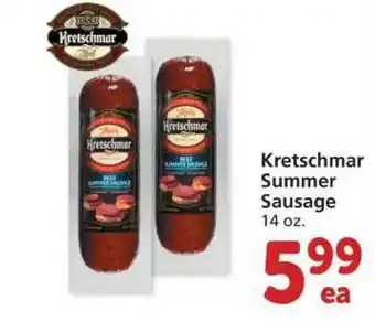 Albertsons Kretschmar Summer Sausage offer