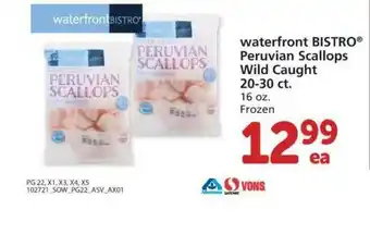 Albertsons Waterfront Bistro Peruvian Scallops Wild Caught offer