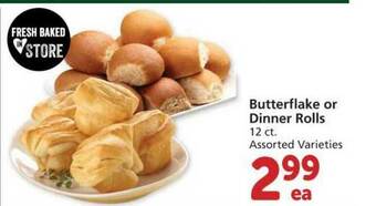 Albertsons Butterflake Or Dinner Rolls offer