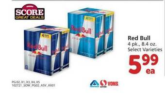 Albertsons Red Bull offer