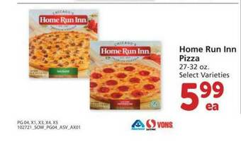 Albertsons Home Run Inn Pizza offer