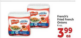 Albertsons French's Fried French Onions offer