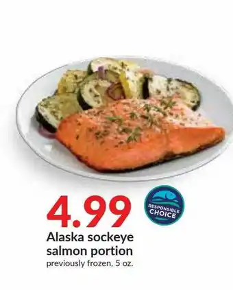 Hy-Vee Alaska Sockeye Salmon Portion offer