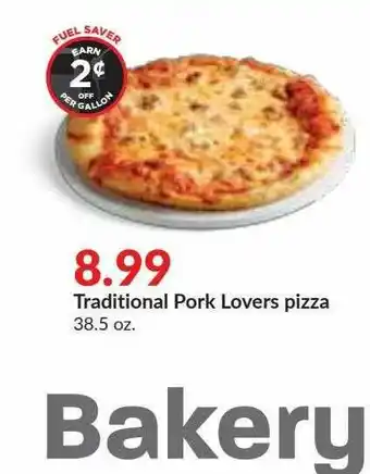 Hy-Vee Traditional Pork Lovers Pizza offer