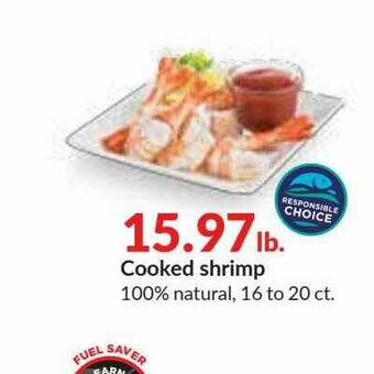 Hy-Vee Cooked Shrimp offer