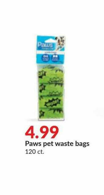 Hy-Vee Paws Pet Waste Bags offer