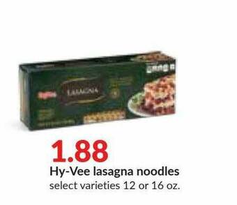 Hy-Vee Hy-vee Lasagna Noodles offer