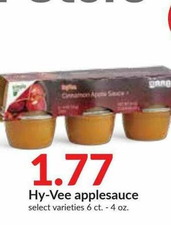 Hy-Vee Hy-vee Applesauce offer