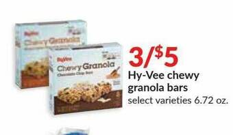 Hy-Vee Hy-vee Chewy Granola Bars offer
