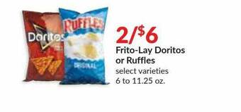 Hy-Vee Frito-lay Doritos Or Ruffles offer