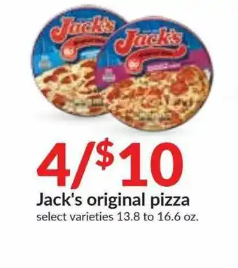 Hy-Vee Jack'o Original Pizza offer
