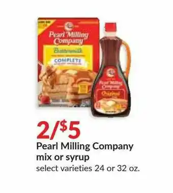 Hy-Vee Pearl Milling Company Pix Or Syrup offer