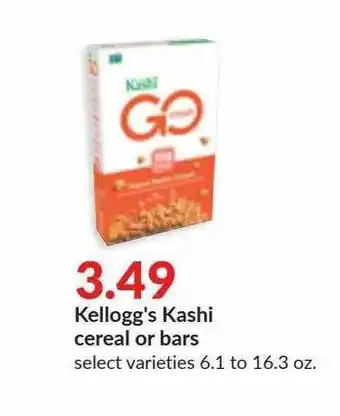 Hy-Vee Kellogg's Kashi Cereal Or Bars offer