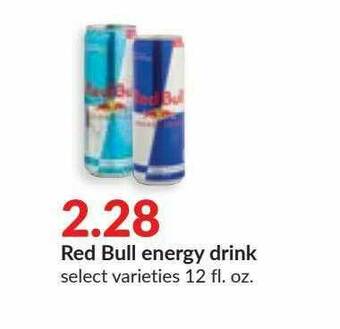 Hy-Vee Red Bull Energy Drink offer