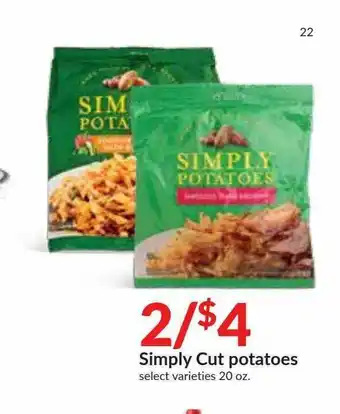 Hy-Vee Simply Cut Potatoes offer