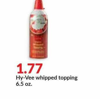 Hy-Vee Hy-Vee Whipped Topping offer