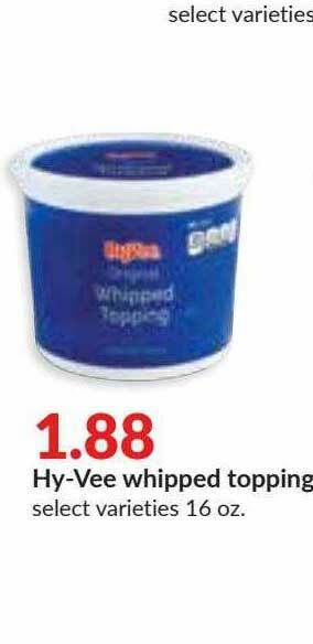 Hy-Vee Hy-Vee Whipped Topping offer