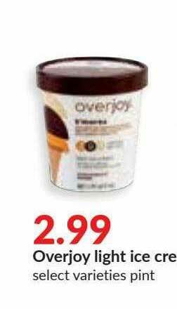 Hy-Vee Overjoy Light Ice Cream offer