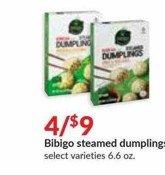 Hy-Vee Bibigo Steamed Dumplings offer