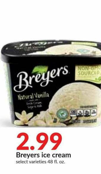 Hy-Vee Breyers Ice Cream offer