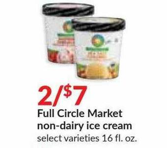 Hy-Vee Full Circle Market Non-Dairy Ice Cream offer