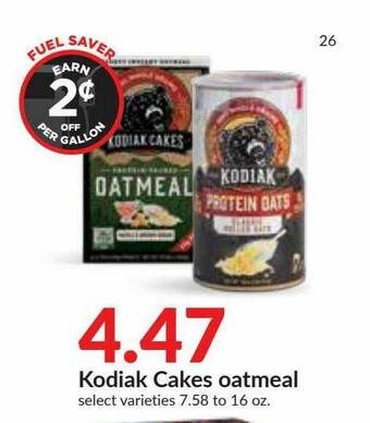 Hy-Vee Kodiak Cakes Oatmeal offer