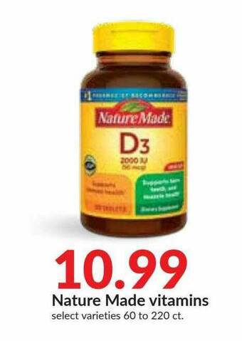 Hy-Vee Nature Made Vitamins offer
