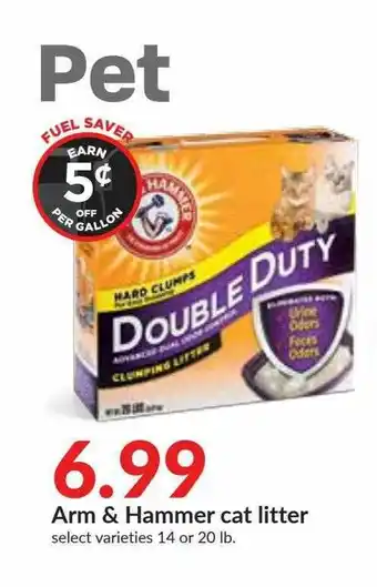 Hy-Vee Arm & Hammer Cat Litter offer