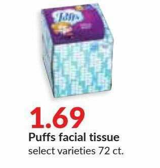 Hy-Vee Puffs Facial Tissue offer