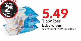 Hy-Vee Tippy Toes Baby Wipes offer