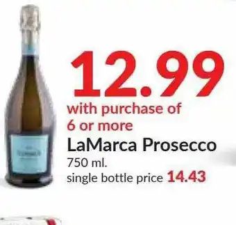 Hy-Vee LaMarca Prosecco offer