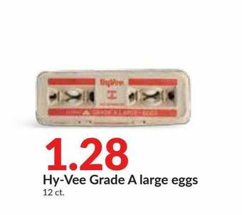 Hy-Vee Hy-Vee Grade A Large Eggs offer