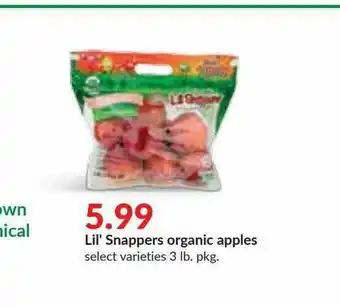 Hy-Vee Lil' Snappers Organic Apples offer