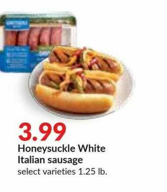 Hy-Vee Honeysuckle White Italian Sausage offer