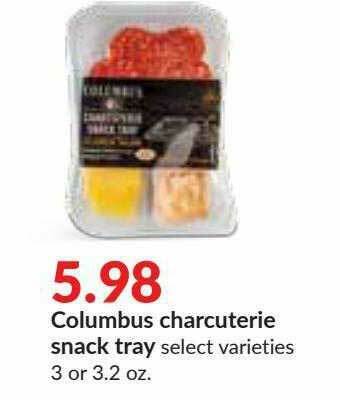 Hy-Vee Columbus Charcuterie Snack Tray offer