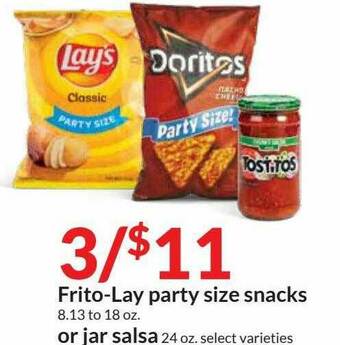 Hy-Vee Frito-Lay Party Size Snacks offer