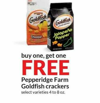Hy-Vee Pepperidge Farm Goldfish Crackers offer